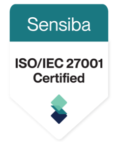 Sensiba ISO/IEC 27001 Certified badge